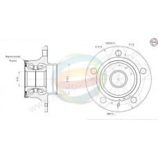 70-210067 MULTIPARTS Комплект підшипника ступиці колеса