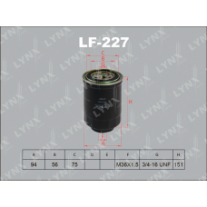 LF-227 LYNXauto Паливний фільтр