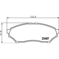 8DB 355 027-541 HELLA Комплект гальмівних колодок дисковий гальм