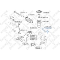 51-98021-SX STELLOX Наконечник поперечної кермової тяги