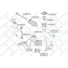 51-98021-SX STELLOX Наконечник поперечної кермової тяги