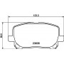8DB 355 010-221 HELLA Комплект гальмівних колодок дисковий гальм