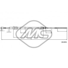80659 Metalcaucho Тросик, cтояночный тормоз