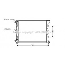 VN2011 AVA QUALITY COOLING Радіатор охолодження двигуна