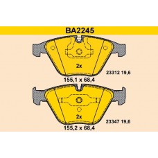 BA2245 BARUM КомплеК т гальмівних колодок, дискове гальмо