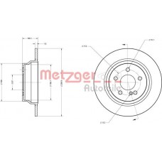 6110274 METZGER Гальмівний диск