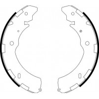 8DB 355 000-421 HELLA PAGID Комплект гальмівних колодок