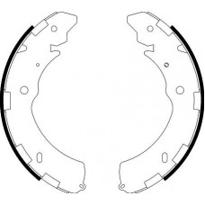 8DB 355 000-421 HELLA PAGID Комплект гальмівних колодок