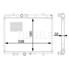 WG2182783 WILMINK GROUP Радіатор охолодження двигуна