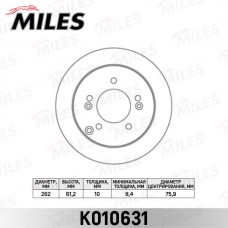 K010631 MILES Гальмівний диск