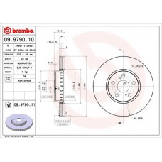 09.9790.10 BREMBO Гальмівний диск