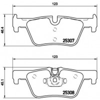 P 06 071X BREMBO Комплект гальмівних колодок дисковий гальм