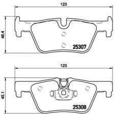 P 06 071 BREMBO Комплект гальмівних колодок дисковий гальм