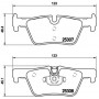 P 06 071X BREMBO Комплект гальмівних колодок дисковий гальм