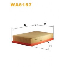 WA6167 WIX FILTERS Повітряний фільтр