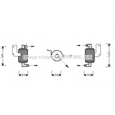 CND186 AVA QUALITY COOLING Осушувач кондиціонера