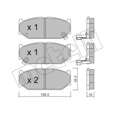 22-0897-0 METELLI Комплект гальмівних колодок дисковий гальм