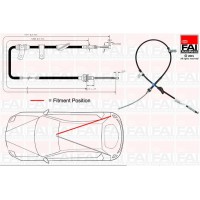 FBC0103 FAI AutoParts Тросик, cтояночный тормоз