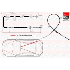 FBC0103 FAI AutoParts Тросик, cтояночный тормоз