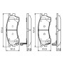 0 986 424 694 BOSCH Комплект гальмівних колодок дисковий гальм