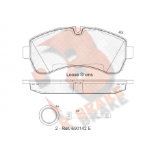 RB1785 R BRAKE КомплеК т гальмівних колодок, дискове гальмо