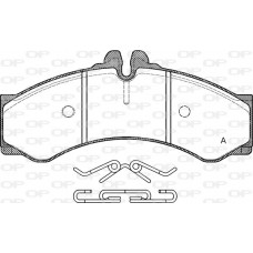 BPA0614.00 OPEN PARTS Комплект гальмівних колодок дисковий гальм