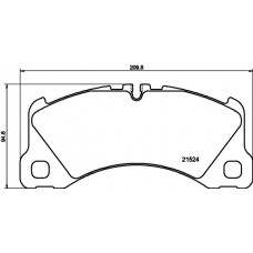8DB 355 040-051 HELLA Комплект гальмівних колодок дисковий гальм
