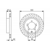 0 986 479 T33 BOSCH Гальмівний диск