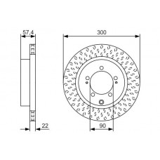 0 986 479 T33 BOSCH Гальмівний диск