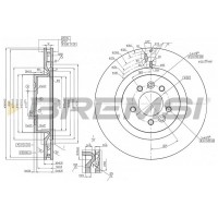 CD8429V BREMSI Гальмівний диск