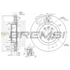 CD8429V BREMSI Гальмівний диск
