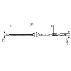 1 987 482 370 BOSCH Тросик, cтояночный тормоз
