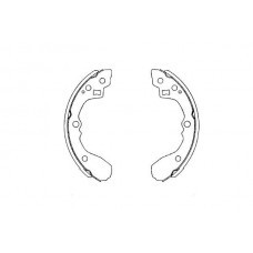 KBS-4406 KAVO PARTS Комплект гальмівних колодок