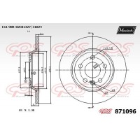 871096 MAXTECH Гальмівний диск