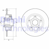 BG9137RS DELPHI Гальмівний диск