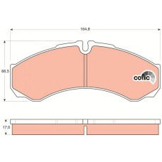 GDB1534 TRW Комплект гальмівних колодок дисковий гальм