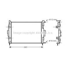 RT2307 AVA QUALITY COOLING Радіатор охолодження двигуна