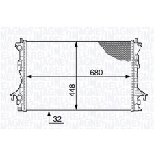 350213139500 MAGNETI MARELLI Радіатор охолодження двигуна