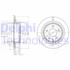 BG3765C DELPHI Гальмівний диск