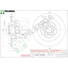 5716 PILENGA Гальмівний диск