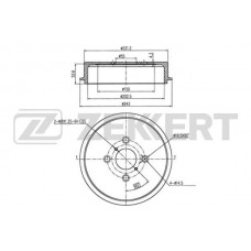 BS-5583 ZEKKERT Гальмівний барабан