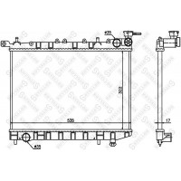 10-25097-SX STELLOX Радіатор охолодження двигуна