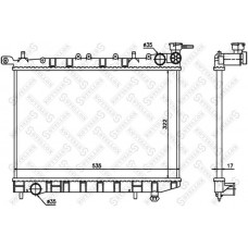10-25097-SX STELLOX Радіатор охолодження двигуна