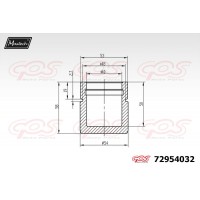 72954032 MAXTECH Поршень корпус скоби гальма