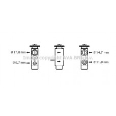 BW1088 AVA QUALITY COOLING Розширювальний клапан кондиціонера