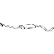 284-925 BOSAL Середній глушник вихлопних газів