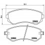 P 56 039 BREMBO КомплеК т гальмівних колодок, дискове гальмо
