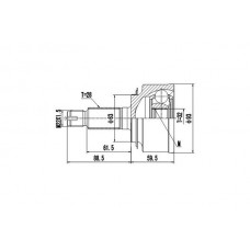 DCV823034 DYNAMATRIX Шарнирный комплект, Привідний вал