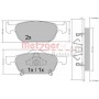 1170594 METZGER Комплект гальмівних колодок дисковий гальм