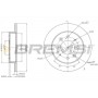 CD7541S BREMSI Гальмівний диск